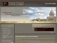Tablet Screenshot of jpetelaneylaw.com
